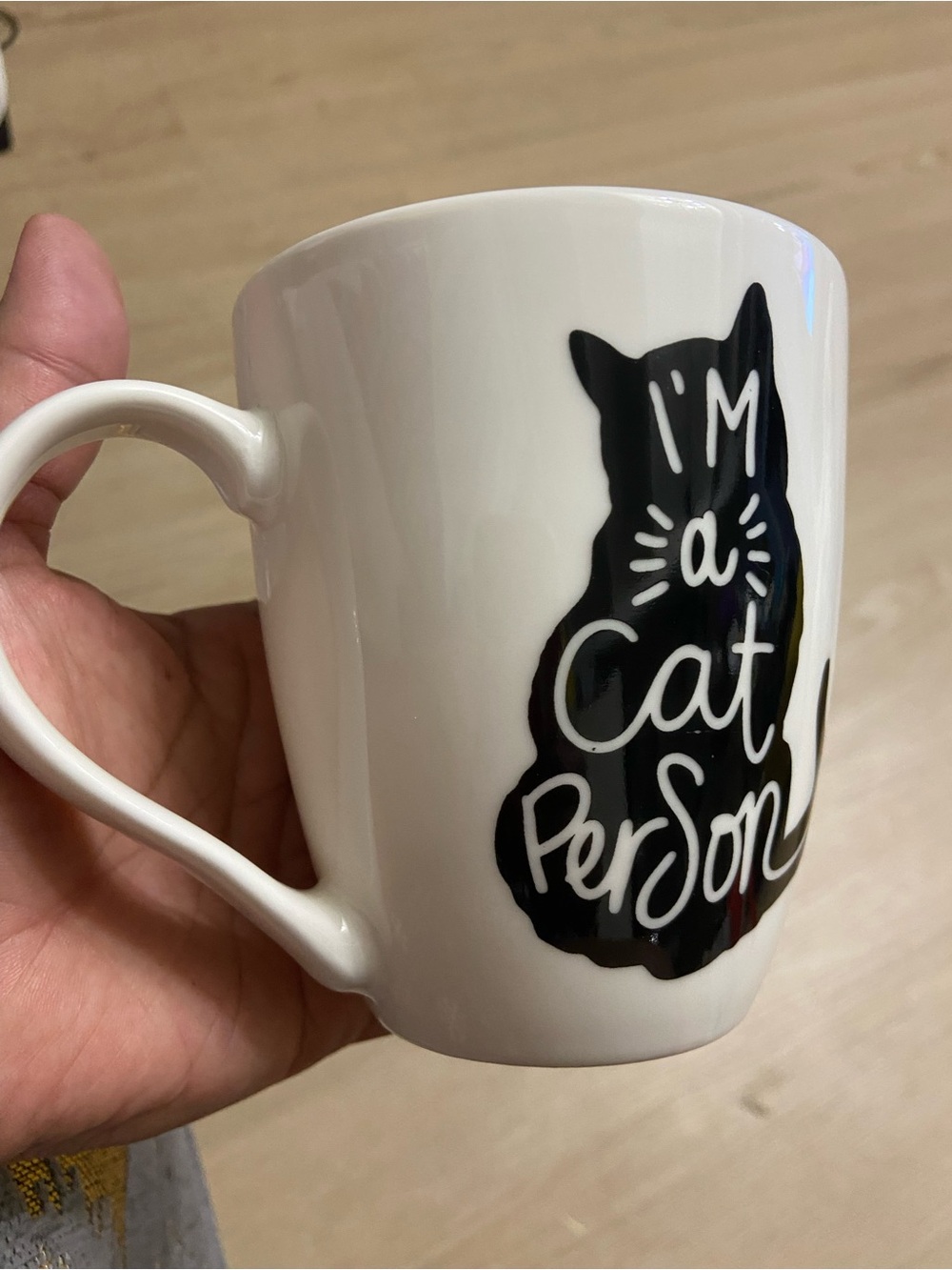 I’M A CAT PERSON Glazed Ceramic CAT LOVERS Coffee Mug